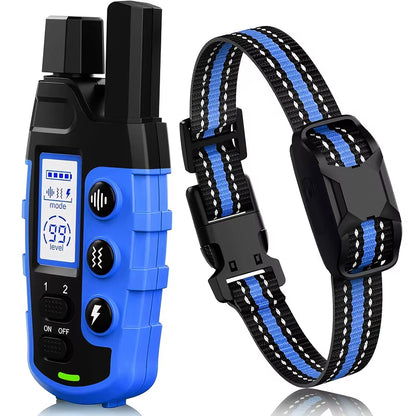 Ultimate Waterproof Electric Dog Training Collar with Remote Control - Perfect for 5-120 lbs Puppies - Shock & Vibration Modes