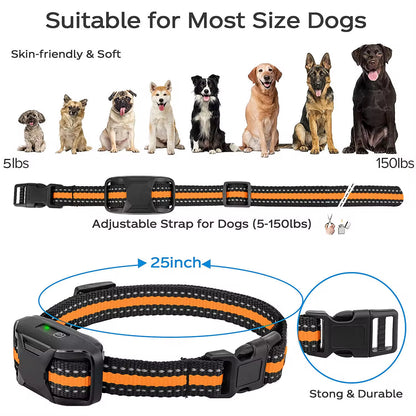 Ultimate Waterproof Electric Dog Training Collar with Remote Control - Perfect for 5-120 lbs Puppies - Shock & Vibration Modes