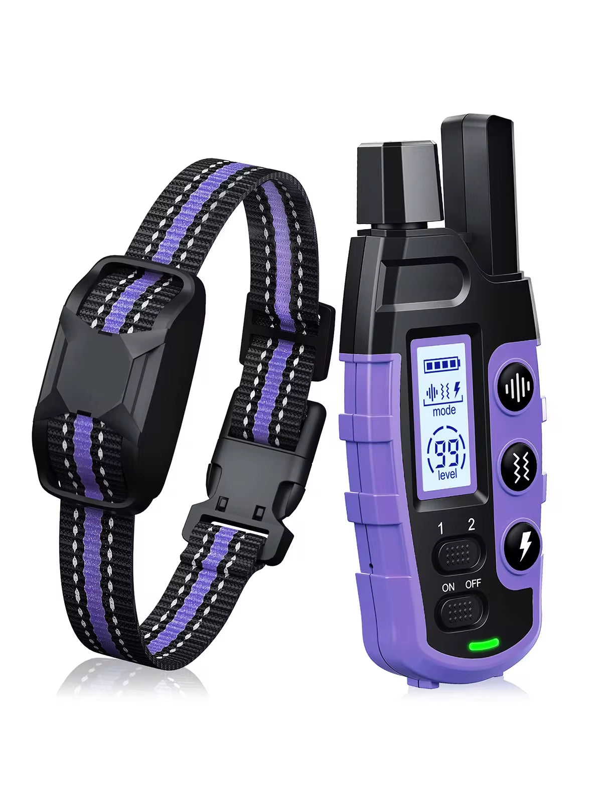 Ultimate Waterproof Electric Dog Training Collar with Remote Control - Perfect for 5-120 lbs Puppies - Shock & Vibration Modes
