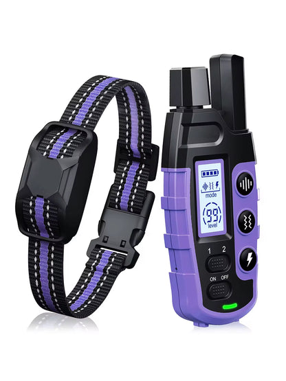 Ultimate Waterproof Electric Dog Training Collar with Remote Control - Perfect for 5-120 lbs Puppies - Shock & Vibration Modes
