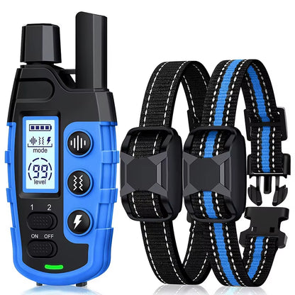 Ultimate Waterproof Electric Dog Training Collar with Remote Control - Perfect for 5-120 lbs Puppies - Shock & Vibration Modes