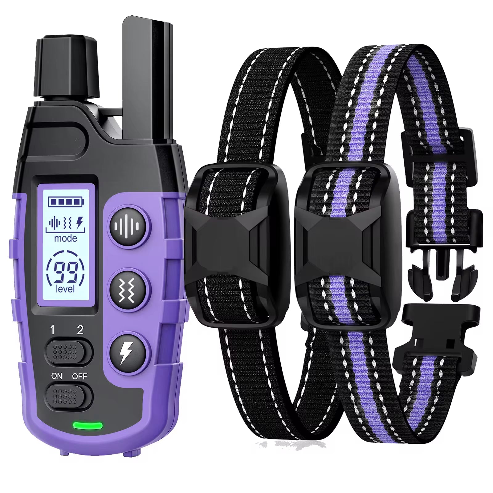 Ultimate Waterproof Electric Dog Training Collar with Remote Control - Perfect for 5-120 lbs Puppies - Shock & Vibration Modes